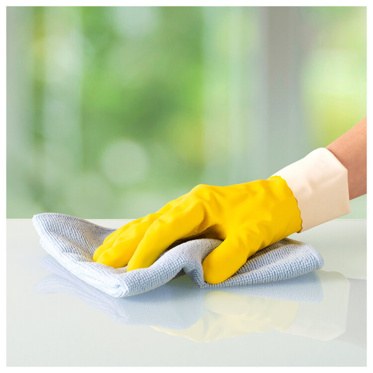 Салфетки VILEDA PROFESSIONAL "МикроТафф Бейс" КОМПЛЕКТ 5 шт., микрофибра, синий, 36х36 см, 174176, 703618