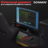 Коврик компьютерный для мыши большой SONNEN "CYBER OUTLAW", ткань + резина, 400х355х3 мм, 513616, 513616
