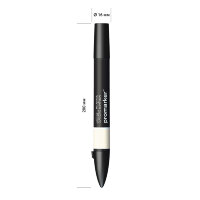 Маркер художественный двухсторонний Winsor&Newton "Pro", пулевидный/скошенный, 2мм/7мм, слоновая кость, 316078rf