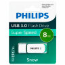 Флеш-диск 8 GB PHILIPS SNOW, разъем USB 3.0, зеленый, FM08FD75B/97, 514082
