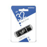 Флеш-диск 32 GB, SMARTBUY Glossy, USB 2.0, черный, SB32GBGS-K, 512776