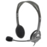 Наушники с микрофоном (гарнитура) LOGITECH H110, проводная, компьютерная, 1,83 м, стерео, 2 x mini jack 3,5 мм, черная, 511384