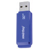 Флеш-диск 32 GB, SMARTBUY Dock, USB 2.0, синий, SB32GBDK-B, 512792