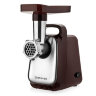 Мясорубка BRAYER BR1601, 1300 Вт, производительность 1,5 кг/мин, металлический шнек, реверс, пластик, коричневая/серебро, 456093