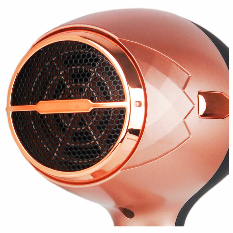 Фен CENTEK CT-2242, 2000 Вт, 2 скорости, 3 температурных режима, черный/розовый, 457620