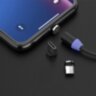 Кабель магнитный для зарядки 3 в 1 USB 2.0-Micro USB/Type-C/Ligtning, 1 м, SONNEN, черный, 513561, 513561