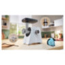 Мясорубка BOSCH MFWS420W, мощность 1900 Вт, производительность 2,5 кг/мин, металлический шнек, реверс, 458584