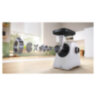 Мясорубка BOSCH MFWS420W, мощность 1900 Вт, производительность 2,5 кг/мин, металлический шнек, реверс, 458584