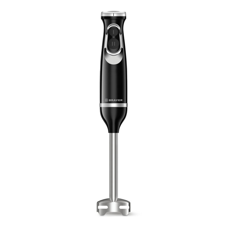Блендер погружной BRAYER BR1249, 800 Вт, 2 скорости, 1 насадка, черный, 456602