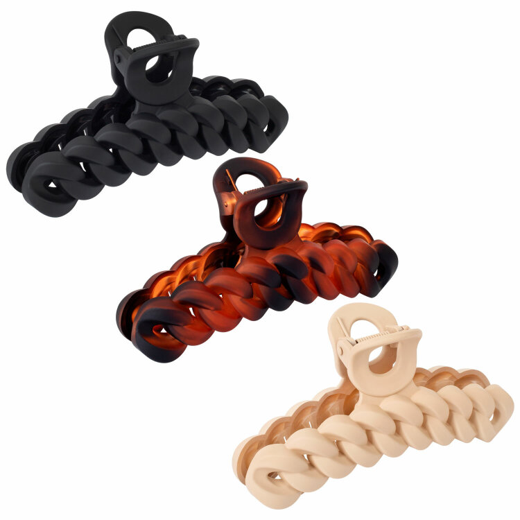 Краб для волос 11 см, АССОРТИ, MONTE VITA (МОНТЕ ВИТА), 457012, 12 штук, 457012