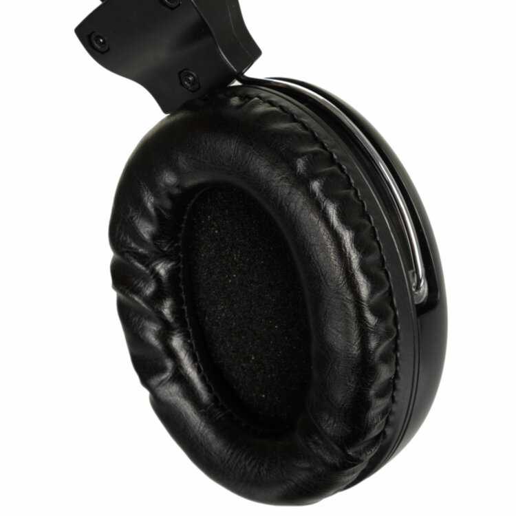Наушники с микрофоном (гарнитура) A4TECH HU-30, проводные, 2 м, USB, черные, 1379903, 513937