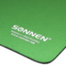 Коврик для мыши SONNEN "GREEN", резина + ткань, 220х180х3 мм, 513305, 513305
