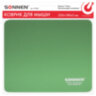 Коврик для мыши SONNEN "GREEN", резина + ткань, 220х180х3 мм, 513305, 513305