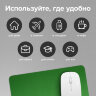 Коврик для мыши SONNEN "GREEN", резина + ткань, 220х180х3 мм, 513305, 513305