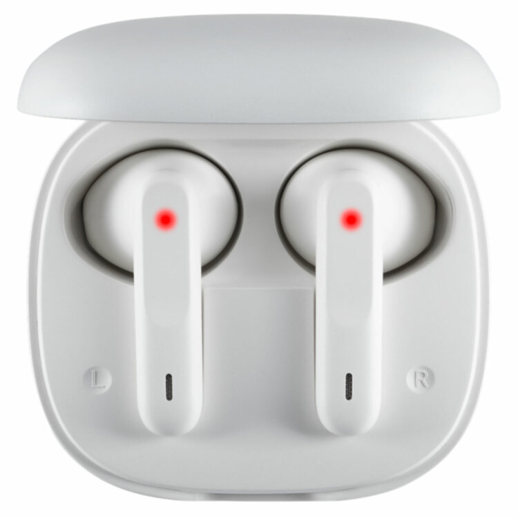 Наушники с микрофоном (гарнитура) DEFENDER TWINS 920, Bluetooth, беспроводные, белые, 63920, 513851