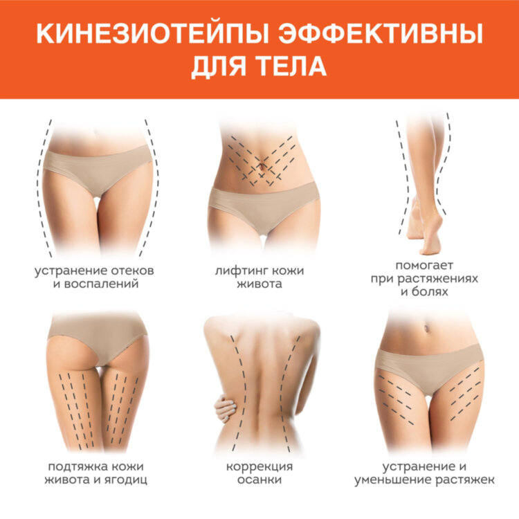 Кинезиотейп для лица и тела НАБОР 8 рулонов по 5 м, лифтинг-эффект, ширина 1/2, 5/5 см, DASWERK (ДАСВЕРК), 680008, 680008