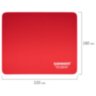 Коврик для мыши SONNEN "RED", резина + ткань, 220х180х3 мм, 513306, 513306