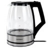 Чайник электрический SONNEN KT-1807, 1,8 л, 2200 Вт, термостойкое стекло, внутренняя подсветка синяя, нержавеющая сталь, 455140, 455140