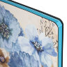 Блокнот А5 (143x210 мм), BRAUBERG VISTA "Delicate flowers", под кожу, гибкий, 80 л., 112077, 112077