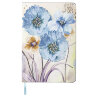 Блокнот А5 (143x210 мм), BRAUBERG VISTA "Delicate flowers", под кожу, гибкий, 80 л., 112077, 112077