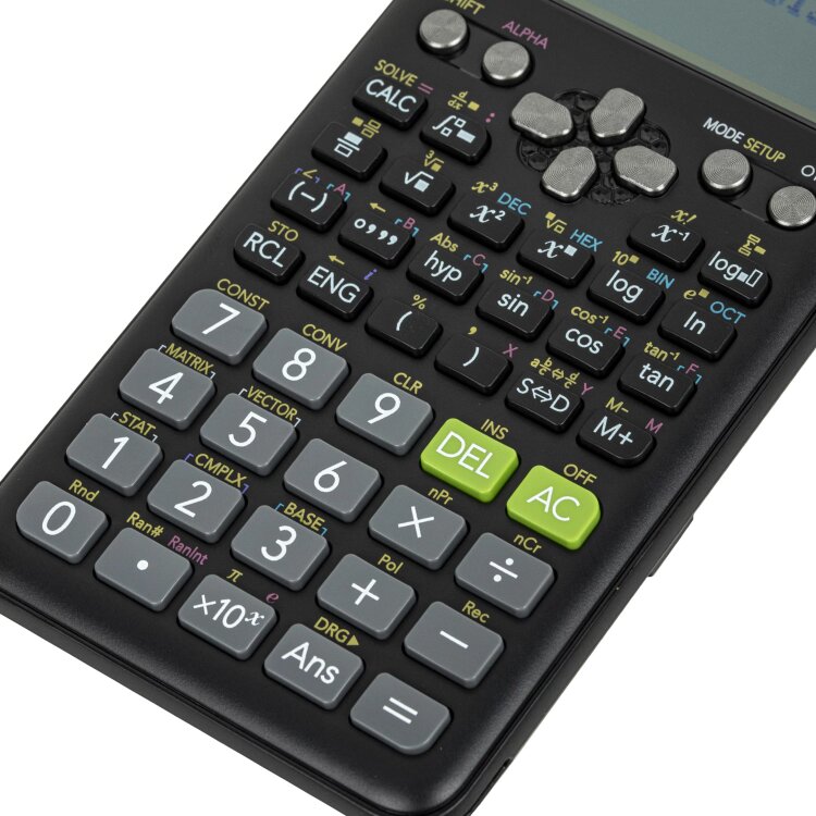 Калькулятор инженерный CASIO FX-991ES PLUS-2 (162х77 мм), 417 функций, двойное питание, сертифицирован для ЕГЭ, FX-991ESPLUS-2S, 250395