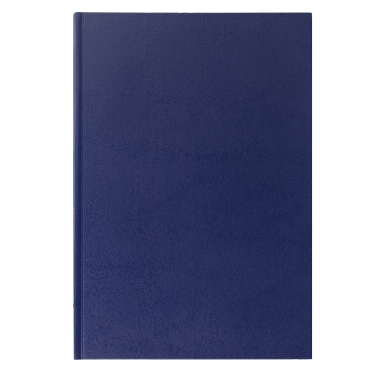 Книга учета 144 л., клетка, твердая, бумвинил, блок офсет, А4 200х290 мм, BRAUBERG, синий, 130226, 130226