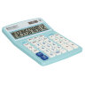 Калькулятор настольный BRAUBERG EXTRA PASTEL-12-LB (206x155 мм), 12 разрядов, двойное питание, ГОЛУБОЙ, 250486, 250486