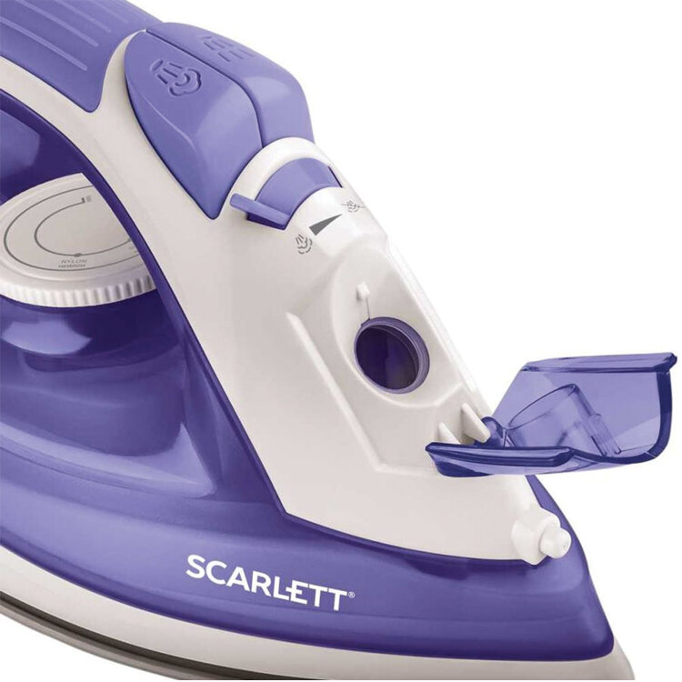 Утюг SCARLETT SC-SI30K44, 2000 Вт, керамическое покрытие, антинакипь, самоочистка, лиловый, 455895