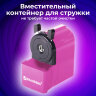 Точилка механическая BRAUBERG "JET", металлический механизм, корпус розовый, 229568, 229568