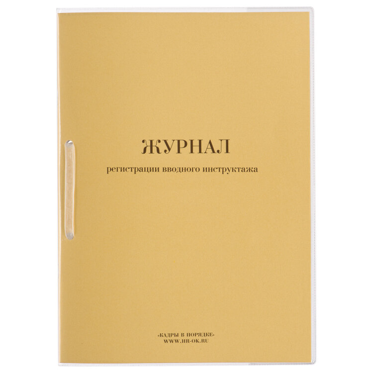 Журнал регистрации вводного инструктажа, 32 л., сшивка, пломба, обложка ПВХ, 130204, 130204