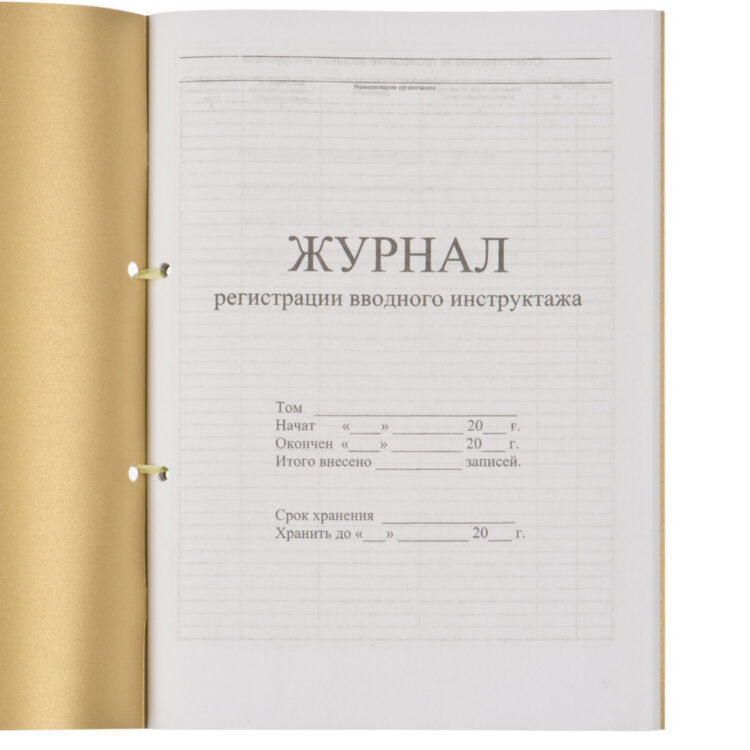 Журнал регистрации вводного инструктажа, 32 л., сшивка, пломба, обложка ПВХ, 130204, 130204