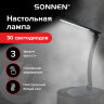 Настольная лампа / светильник SONNEN PH-307, на подставке, светодиодная, 9 Вт, пластик, черный, 236684, 236684