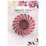 Заколка для волос, для хвоста и пучка, диаметр 6 см, soft-touch, АССОРТИ, MONTE VITA (МОНТЕ ВИТА), 457127, 12 штук, 457127