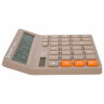 Калькулятор настольный BRAUBERG DIGITAL-12-BG (151х152 мм), 12 разрядов, двойное питание, БЕЖЕВЫЙ, 272970, 272970