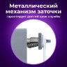 Точилка механическая BRAUBERG CLASSIC, для чернографитных и цветных карандашей, корпус светло-серый, 272002, 272002