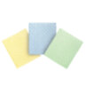 Салфетки из МИКРОФИБРЫ ГУБЧАТЫЕ 17х20 см, КОМПЛЕКТ 3 шт., 3 слоя, ассорти, 440 г/м2, LAIMA, 606657, 606657