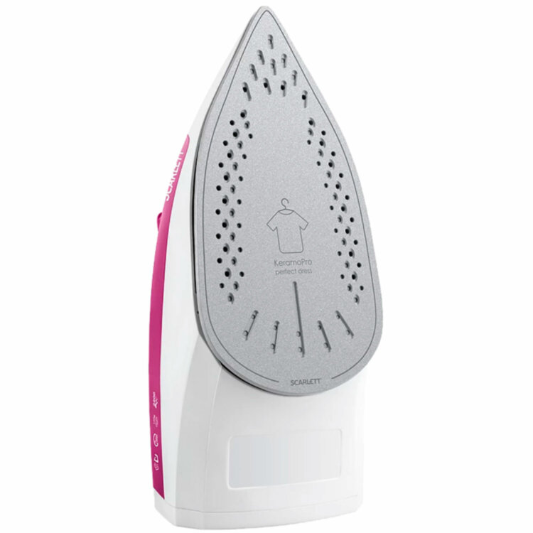 Утюг SCARLETT SC-SI30K25, 2200 Вт, керамическое покрытие, антинакипь, самоочистка, розовый, 453806