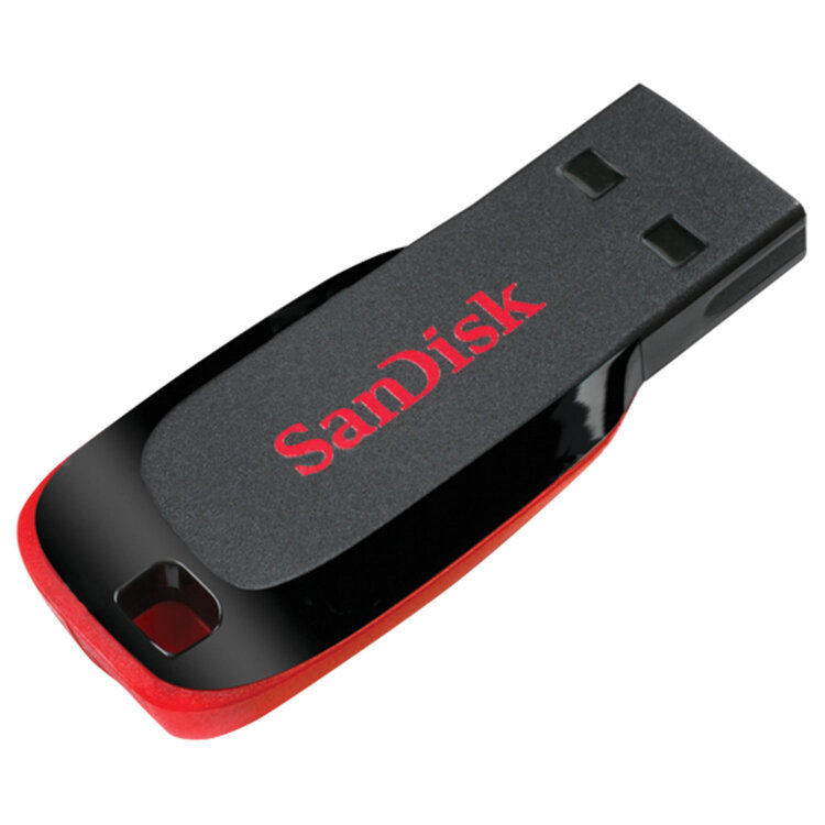 Флеш-диск 16 GB, SANDISK Cruzer Blade, USB 2.0, черный, SDCZ50-016G-B35, 511579