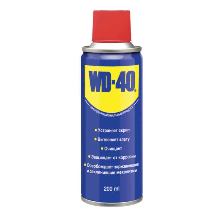Средство WD-40 универсальное, 200 мл, для тысячи применений в офисе, быту, производстве, WD0001, 602757