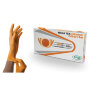 Перчатки нитриловые сверхпрочные с текстурой SFM MEGA TEX ORANGE, Германия, 25 пар (50 штук), размер XL (очень большой), 4036534915202, 702146