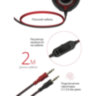 Наушники с микрофоном (гарнитура) DEFENDER Warhead G-185, проводные, 2 м, стерео, чёрно-красные, 64106, 512025