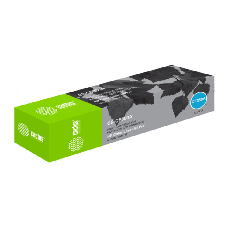 Картридж лазерный CACTUS (CS-CF350A) для HP CLJ M176n/M177fw, черный, ресурс 1300 страниц, 362070