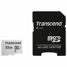 Карта памяти microSDHC 32 GB TRANSCEND UHS-I U3, 95 Мб/сек (class 10), адаптер, TS32GUSD300S-A, 513204