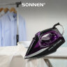 Утюг SONNEN SI-270, 2600 Вт, керамическое покрытие, антикапля, антинакипь, черный/фиолетовый, 455280, 455280