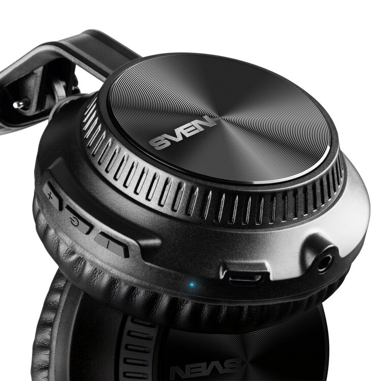 Наушники с микрофоном (гарнитура) SVEN AP-B630MV, Bluetooth, беспроводные, черные, SV-019303, 513841