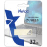 Флеш-диск 32GB NETAC U326, USB 2.0, металлический корпус, серебристый, NT03U326N-032G-20PN, 513711