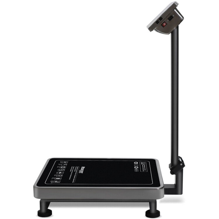 Весы напольные MERTECH M-ER 335ACL-150.20 LCD (0,4-150 кг) дискретность 20 г, платформа 600x460 мм, со стойкой, 3117, 290792