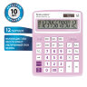 Калькулятор настольный BRAUBERG EXTRA PASTEL-12-PR (206x155 мм), 12 разрядов, двойное питание, СИРЕНЕВЫЙ, 250489, 250489