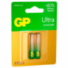 Батарейки КОМПЛЕКТ 2 шт., GP Ultra G-Tech, AAA (LR03, 24А), алкалиновые, мизинчиковые, 24AUA21-2CRSBC2, 457747
