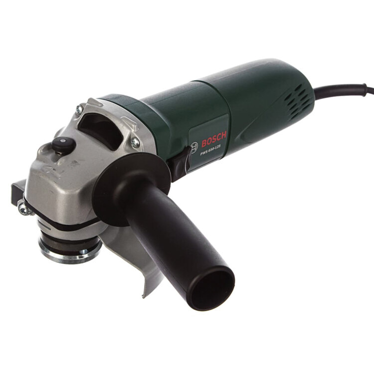 Машина шлифовальная угловая, 650 Вт, диск 115 мм, 11000 об./мин, BOSCH PWS 650-125 06034110R0, 671170